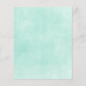 Rustic Mint & Yellow Boho Geo Mod Scrapbook Paper Flyer (Achterkant)