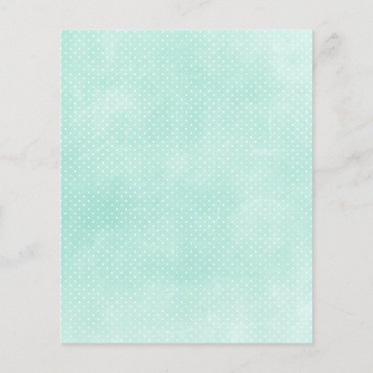 Rustic Mint & Yellow Boho Geo Mod Scrapbook Paper Flyer (Achterkant)