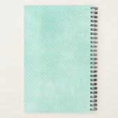Rustic Mint & Yellow Boho Geo Modern, gepersonalis Planner (Achterkant)