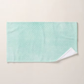 Rustic Mint & Yellow Boho Geometric Modern Cottage (Serviette à main)