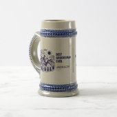 Rustic Modern Bergen Aangepaste Bruidsjonker Bierpul (Voorkant links)