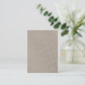 Rustic modern blanco Visitekaartje (Staand voorkant)