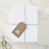 Rustic Modern Bridal Tea | VRIJGEZELLENFEEST Cadeaulabel (Met Touw)