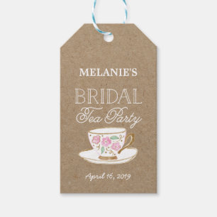 Rustic Modern Bridal Tea   VRIJGEZELLENFEEST Cadeaulabel