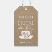 Rustic Modern Bridal Tea | VRIJGEZELLENFEEST Cadeaulabel (Achterkant)