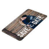 Rustic Modern | Foto Save the Date Magnet Magneet (Linkerzijde)