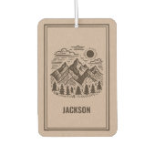 Rustic Modern Mountain Custom Luchtverfrisser (Voorkant)