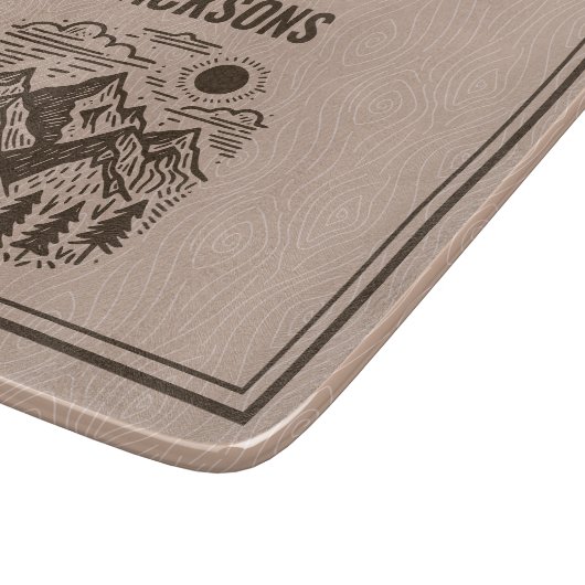 Rustic Modern Mountain Custom Snijplank (Hoek)