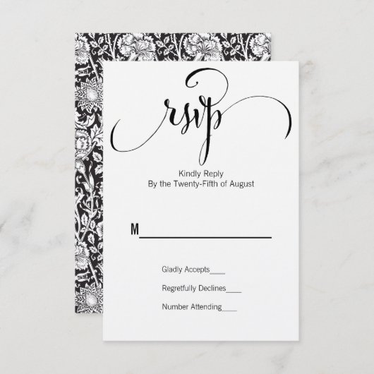Rustic Modern Nous Faisons Script Mariage Carte RS (Devant / Derrière)