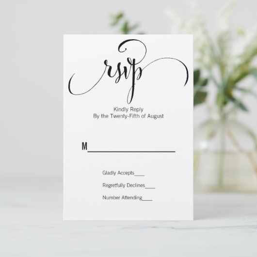 Rustic Modern Nous Faisons Script Mariage Carte RS (Debout devant)