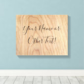 Rustic modern, onafgewerkt houten patroon bedrukt canvas afdruk (Insitu (Houten vloer))