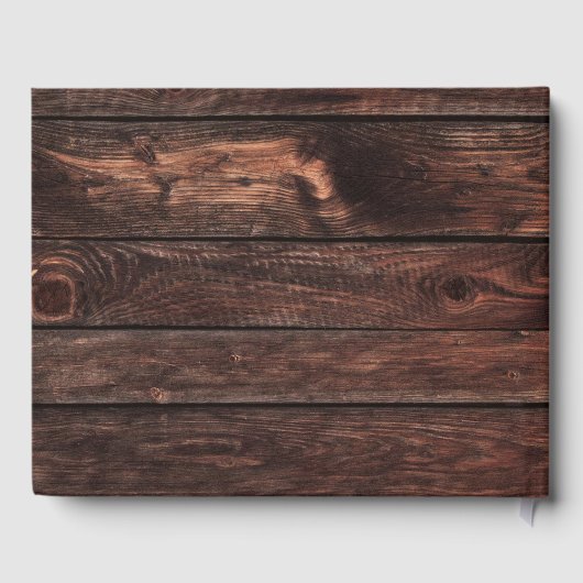 Rustic Modern Senior Photo Custom Afstuderen Gastenboek (Achterkant)