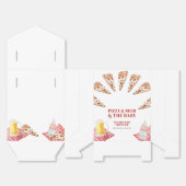 Rustic Modern Slice Pizza Beers Baby shower Bedankdoosjes (Ongevouwen)