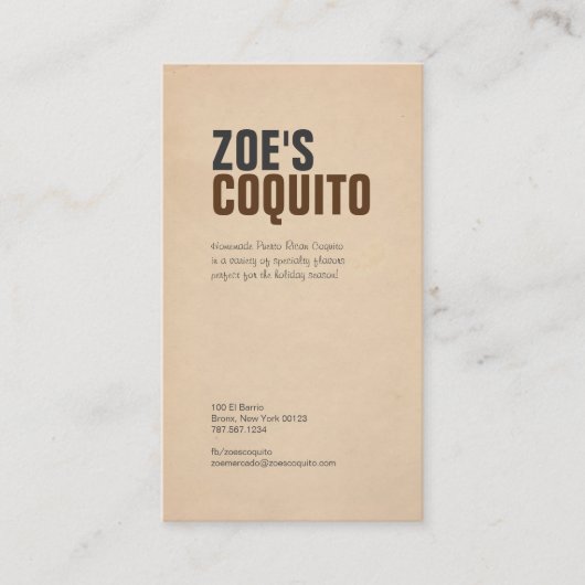 Rustic Modern Visitekaartje (Voorkant)