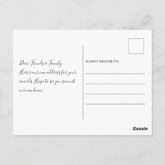 Rustic Modern We hebben een bewegende aankondiging Briefkaart (Achterkant)