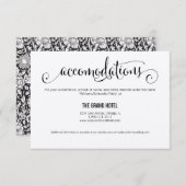 Rustic Modern we Wedding Accommodations Kaart (Voorkant / Achterkant)
