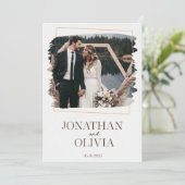 Rustic Modern Wedding Invitation (Debout devant)