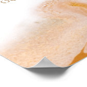 Rustic moderne abstracte babyshower welkom  poster (Hoek)