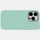 Rustic Monogram Blue Blauwgroen iPhone 14 Pro Hoes (Achterkant (horizontaal))