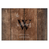Rustic Monogrammed Snijplank (Voorkant)