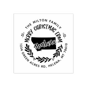 rustic montana merry kerstreportage rubberstempel