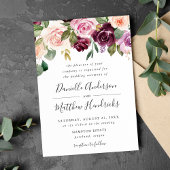 Rustic Moody Floral | Weddenschap Kaart