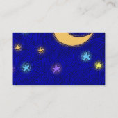 Rustic Moon et Stars Carte de visite de billets d' (Dos)