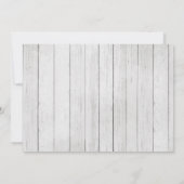 Rustic Moose Baby shower Invitation Kaart (Achterkant)