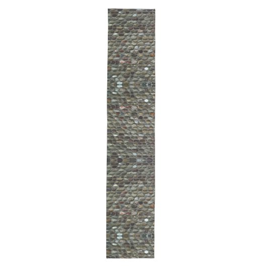 Rustic Mosaic Rocks Pattern Medium Tafelloper (Voorkant)