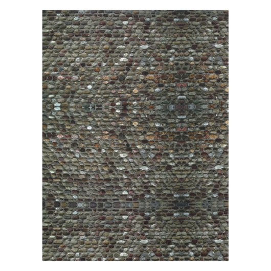 Rustic Mosaic Rocks Pattern Tafelkleed (Voorkant)