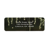 Rustic Mossy Lighted Tree Wedding Etiket (Voorkant)