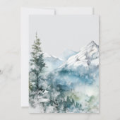 Rustic mountain 50e invitation anniversaire (Dos)