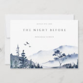 Rustic Mountain Boho Répétition Dîner Invitation (Devant)