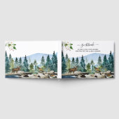 Rustic Mountain Camping Thmed Wedding Guest Book Gastenboek (Volledig)