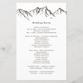 Rustic Mountain Elegant Pine Tree Programmes de ma (Dos)