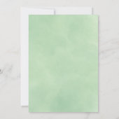 Rustic Mountain Evergreen Pine voor bomen bruiloft Kaart (Achterkant)