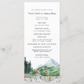 Rustic Mountain Floral | Weddenschappen-programma Programma (Voorkant)
