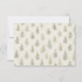 Rustic Mountain Forest Watercolor Wedding RSVP (Dos)