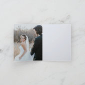 Rustic Mountain gevouwen bruiloft dank u kaart (Binnen)