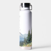 Rustic Mountain Hiking Camp Bachelorette Weekend Waterfles (Achterkant)