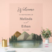 Rustic Mountain & Lake Evergreen Wedding Bienvenue (Mariage)