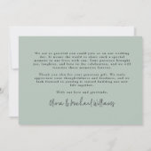 Rustic Mountain Lake Wedding Thank You Bedankkaart (Achterkant)