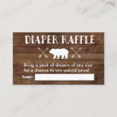 Rustic Mountain - Luier Raffle Kaart (Voorkant)