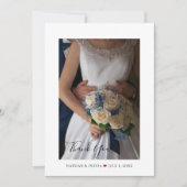 Rustic Mountain Mariage Carte de remerciements pho (Devant)