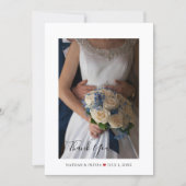 Rustic Mountain Mariage Carte de remerciements pho (Devant)