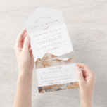 Rustic Mountain Mariage tout en une invitation<br><div class="desc">Il s'agit d'un mariage de montagne tout en une invitation avec une belle scène de chute d'aquarelle et un élégant appariement de police. Modifier tous les termes et toutes les couleurs sauf la couleur de la scène de montagne aquarelle. La couleur de la goutte à feuillage persistant n'est pas modifiable....</div>