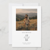 Rustic Mountain Photo Wedding Save the Date (Devant)