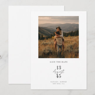 Rustic Mountain Photo Wedding Save the Date