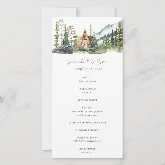 Rustic Mountain Pine Forest Programme Cabine de bo (Devant)