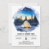 Rustic Mountain Retreat Invitation d'anniversaire (Devant)